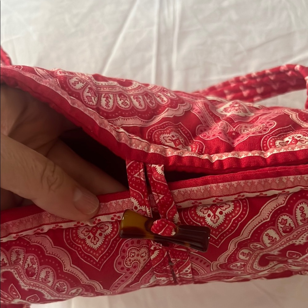 Vera Bradley Nantucket Red Large Tote - Picture 10 of 12